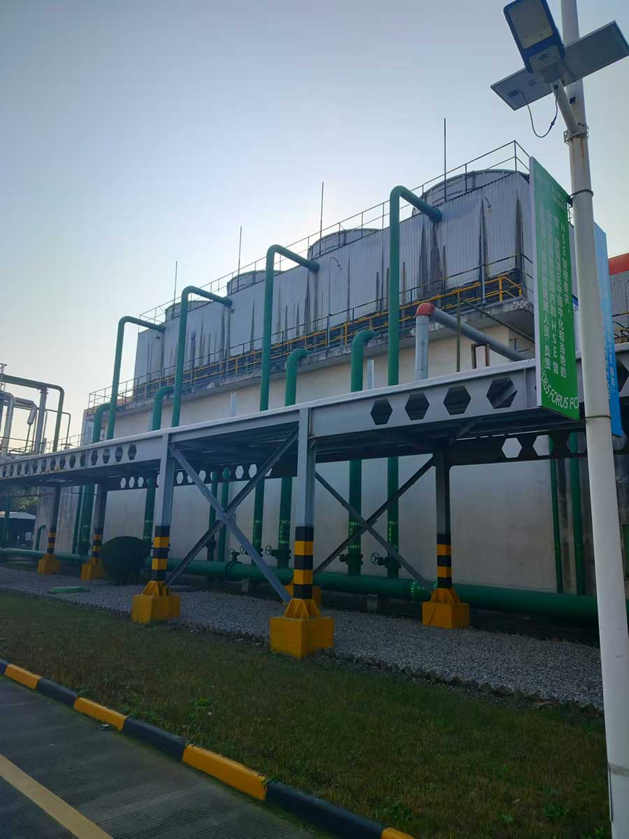 四川成都新津冷却塔维修钢构加固